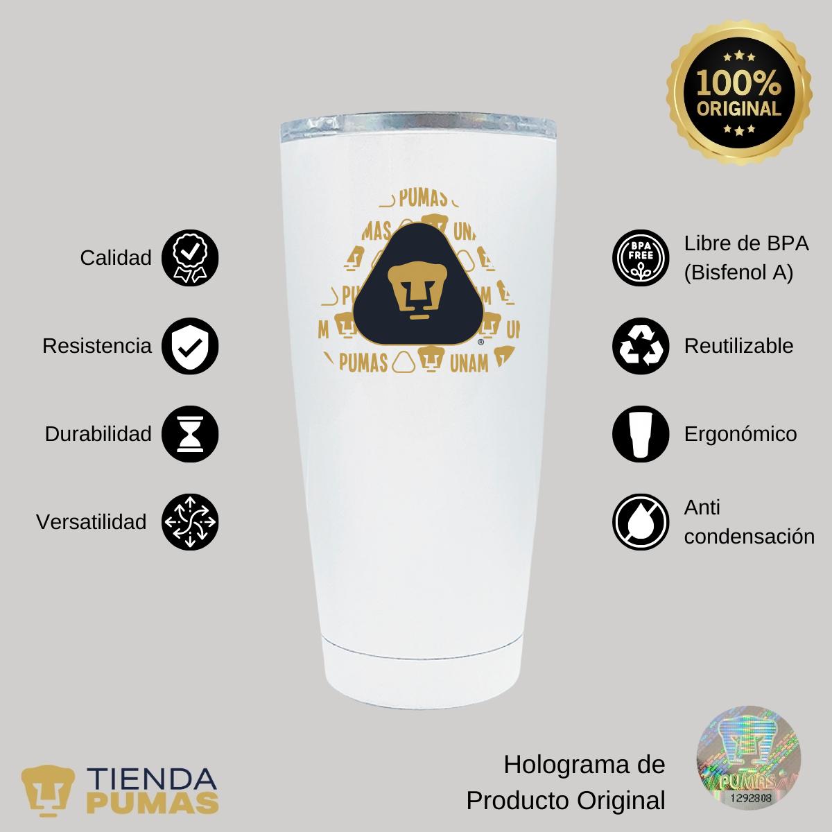 Termo 20 Oz Pumas UNAM Triangular