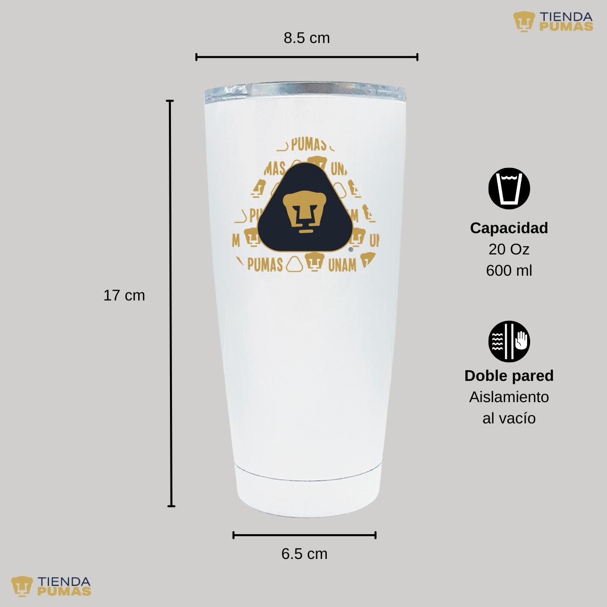 Termo 20 Oz Pumas UNAM Triangular