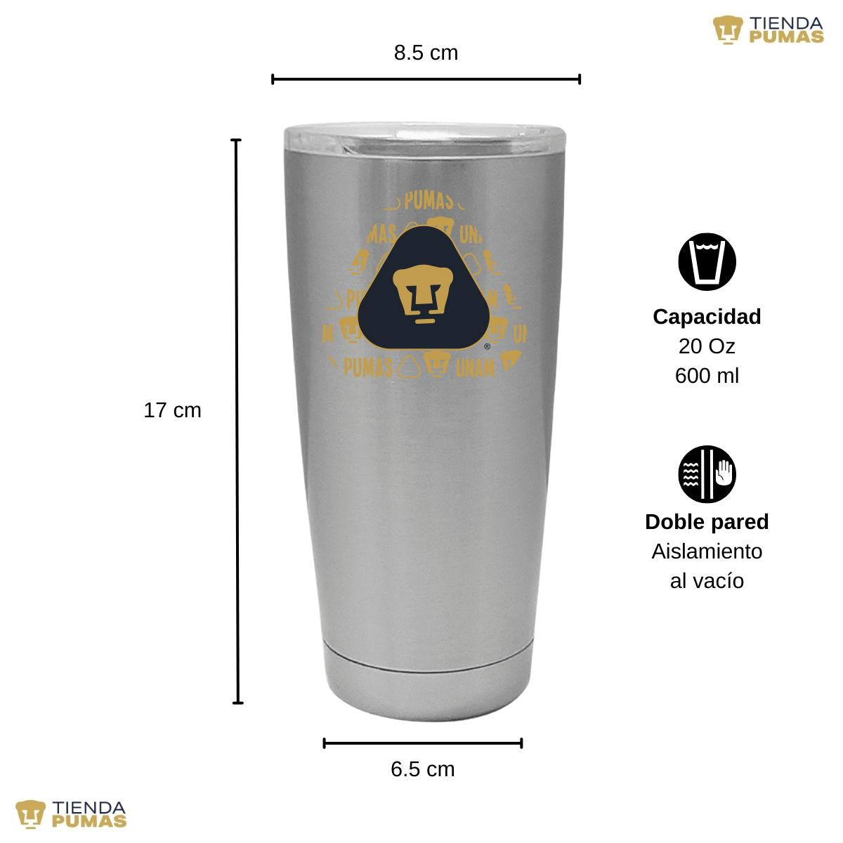 Termo 20 Oz Pumas UNAM Triangular