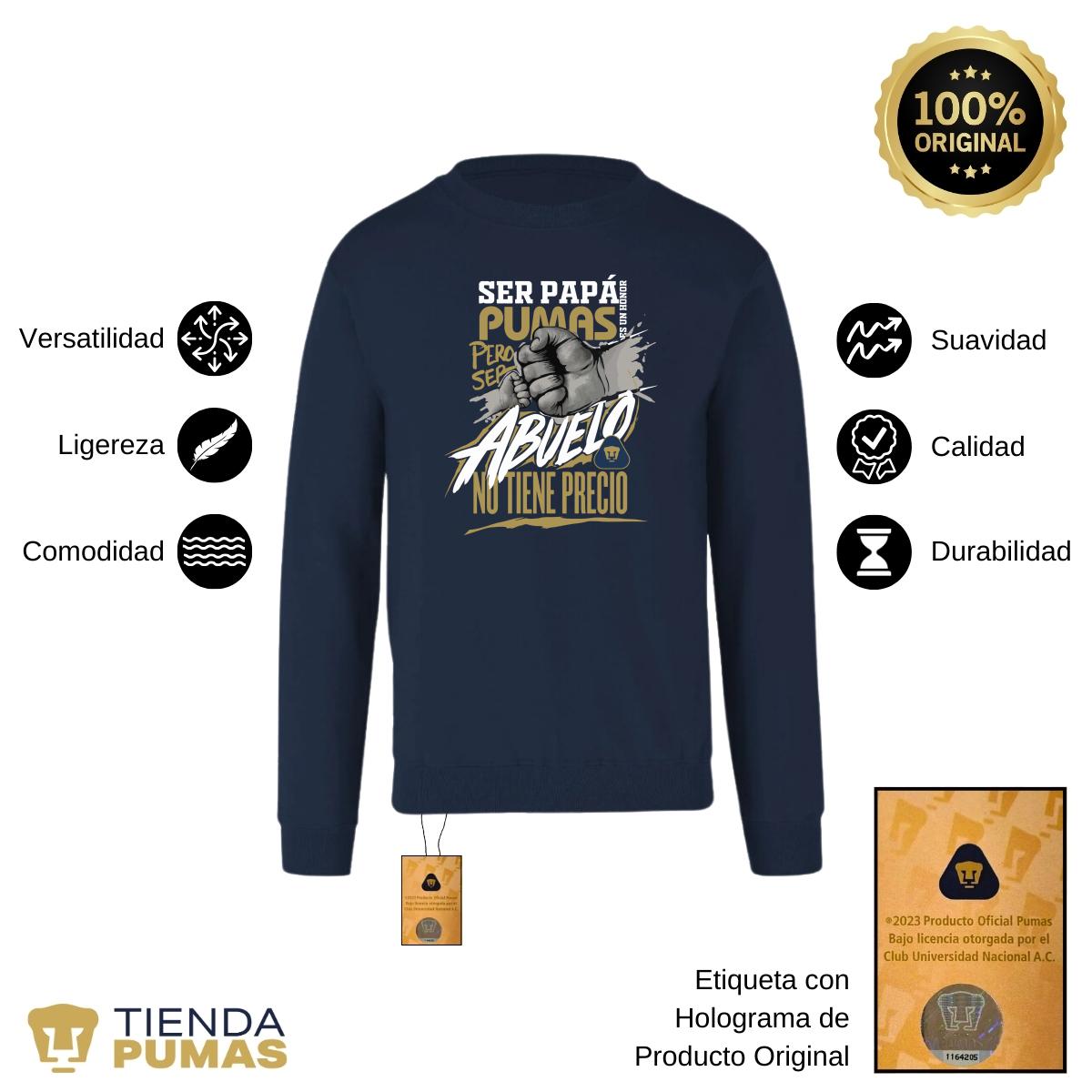 Sudadera Hombre Pumas UNAM Ser abuelo