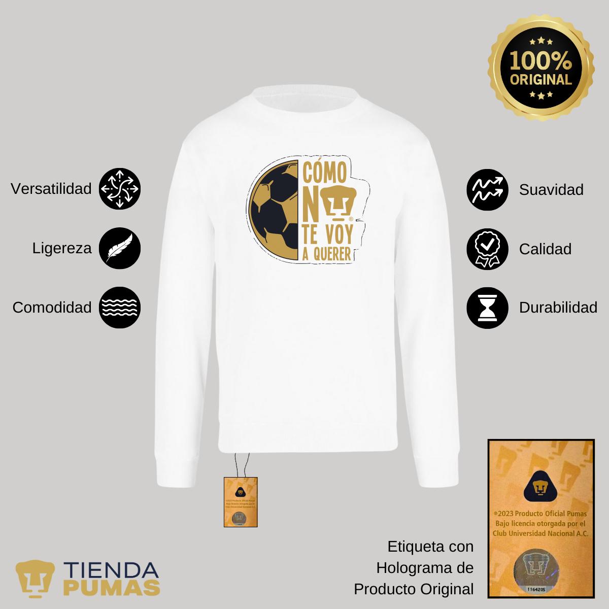 Sudadera Hombre Pumas UNAM Medio balón