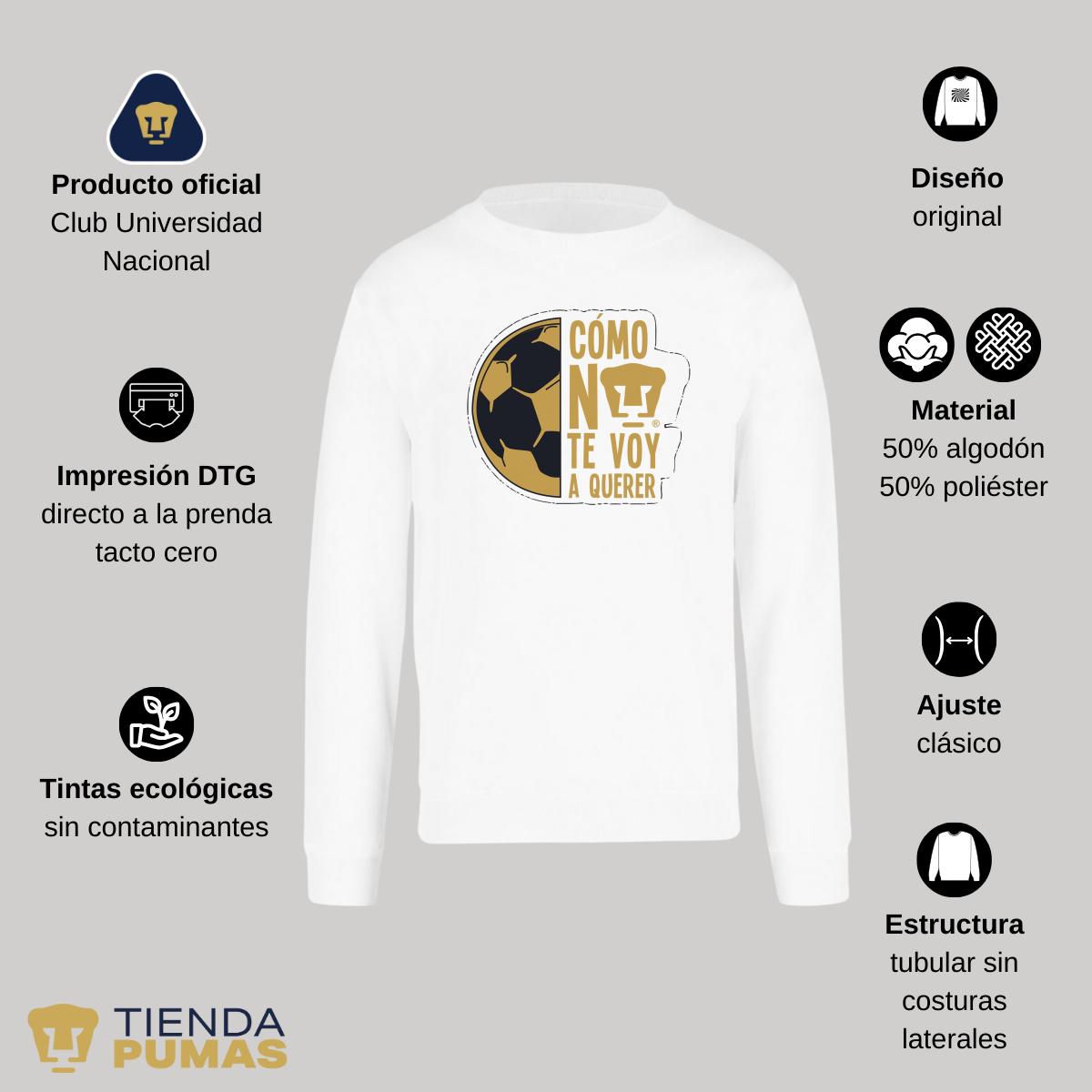 Sudadera Hombre Pumas UNAM Medio balón