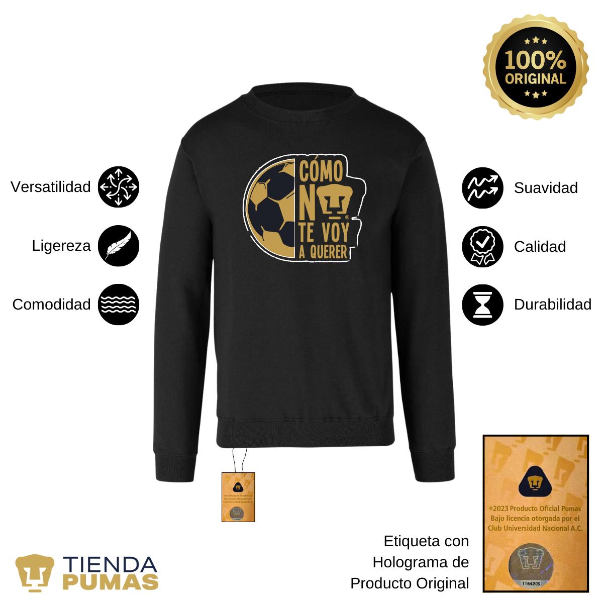 Sudadera Hombre Pumas UNAM Medio balón