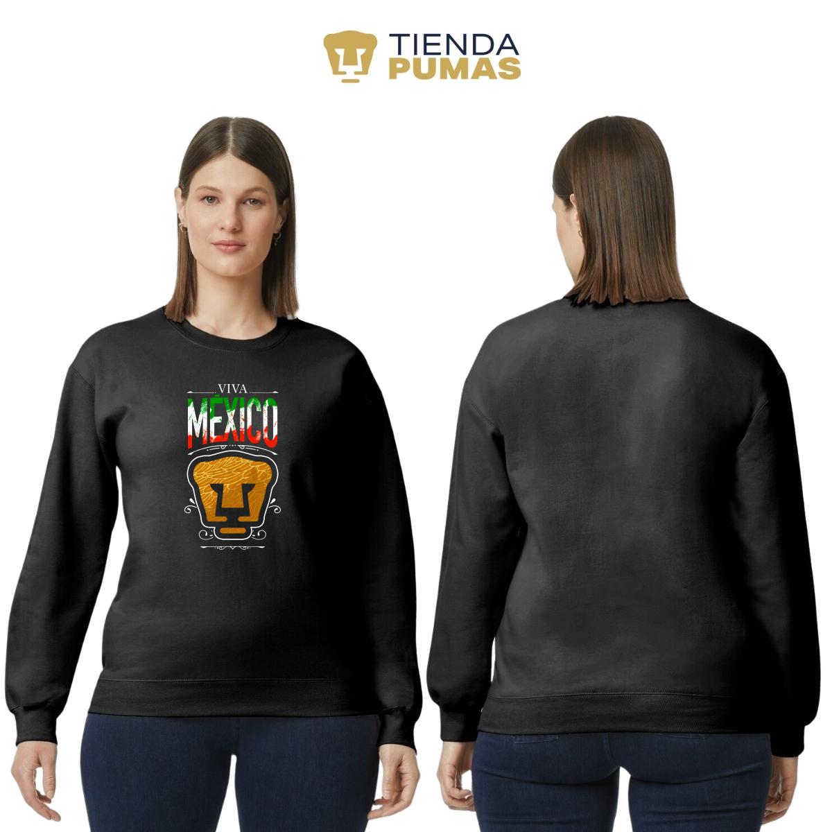 Sudadera Mujer Pumas UNAM Viva México Escudo