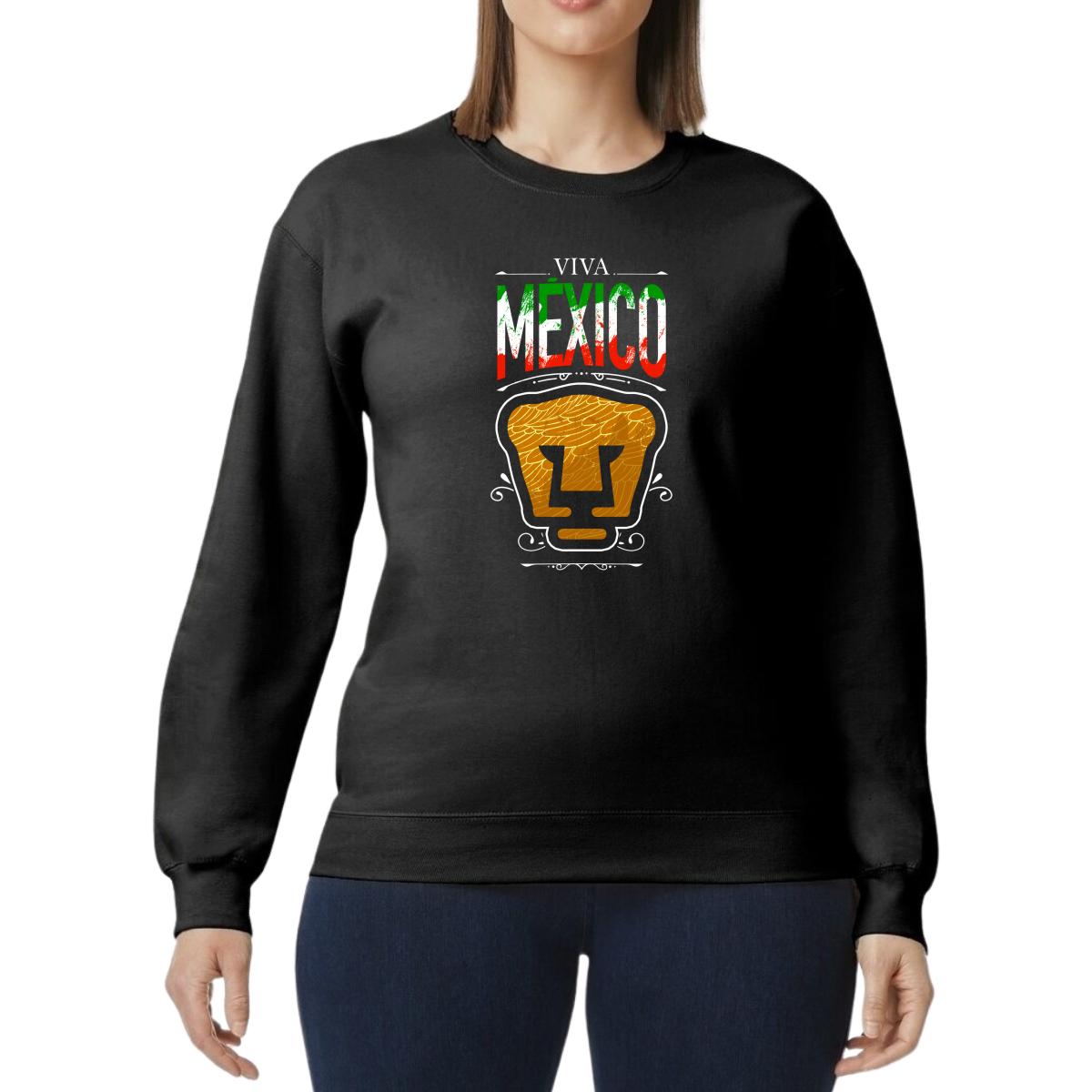 Sudadera Mujer Pumas UNAM Viva México Escudo