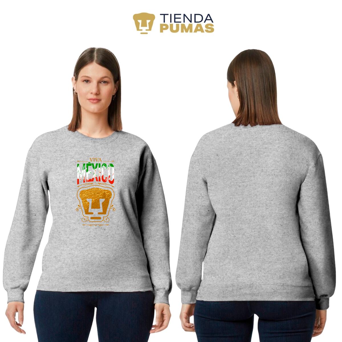 Sudadera Mujer Pumas UNAM Viva México Escudo