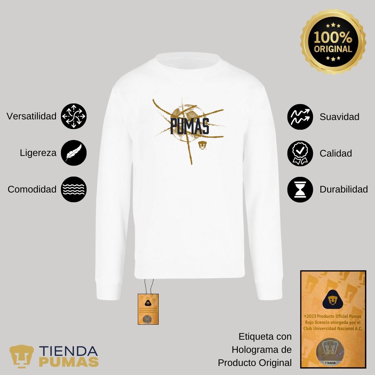 Sudadera Mujer Pumas UNAM Balón