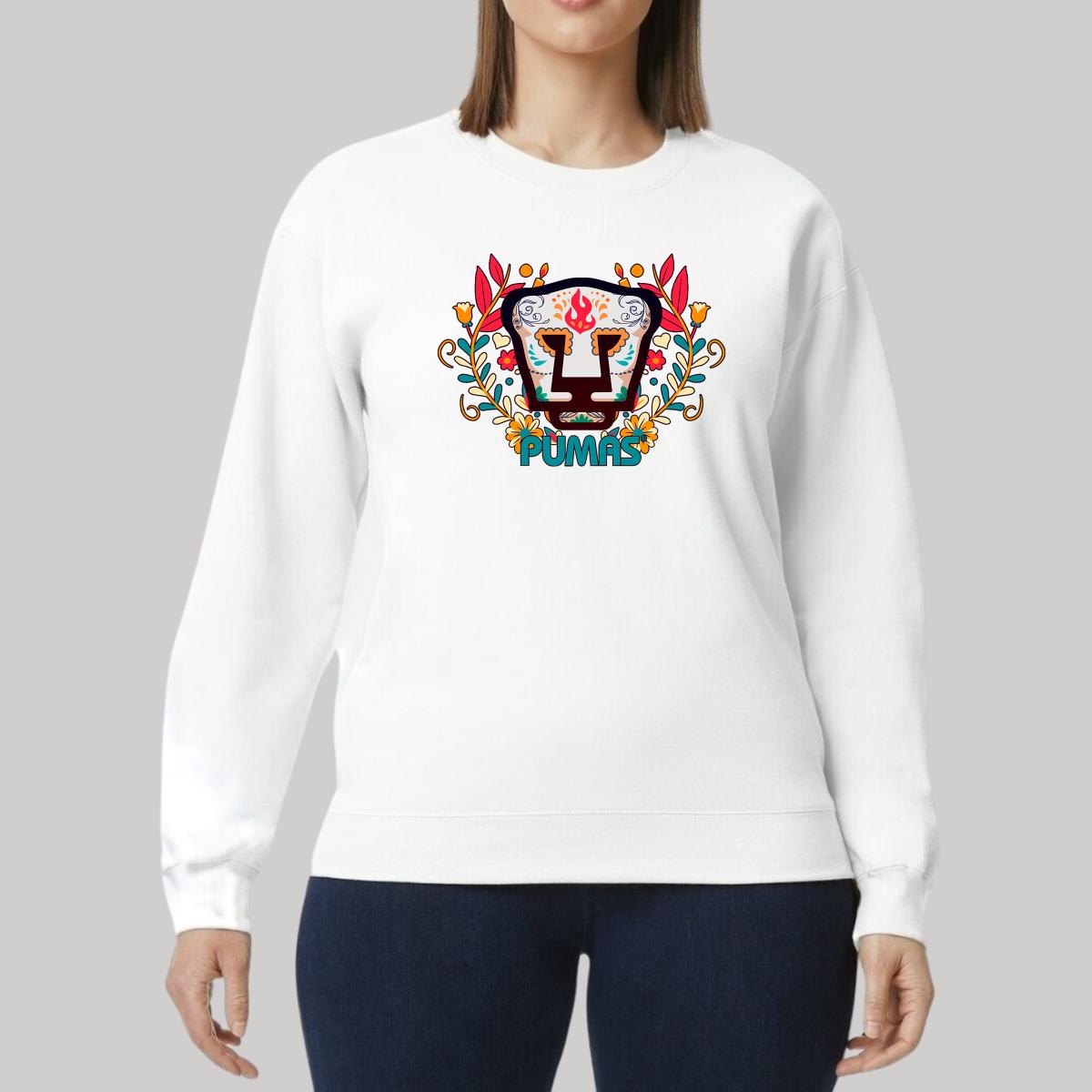 Sudadera Mujer Pumas UNAM Día de muertos