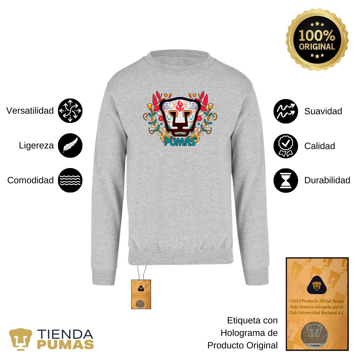 Sudadera Mujer Pumas UNAM Día de muertos