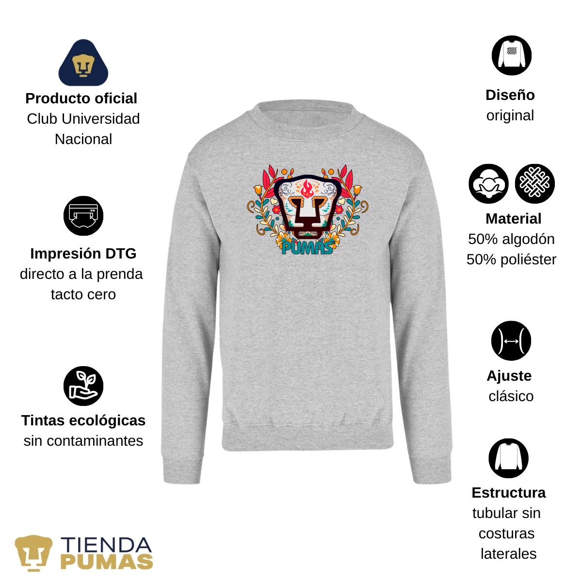 Sudadera Mujer Pumas UNAM Día de muertos