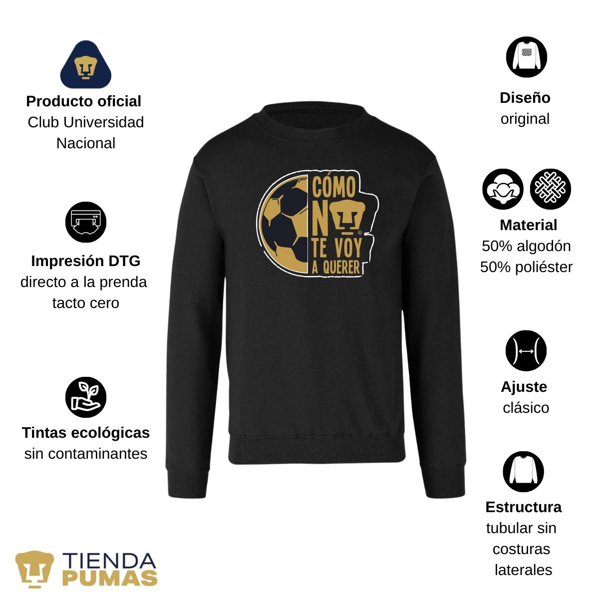 Sudadera Mujer Pumas UNAM Medio balón