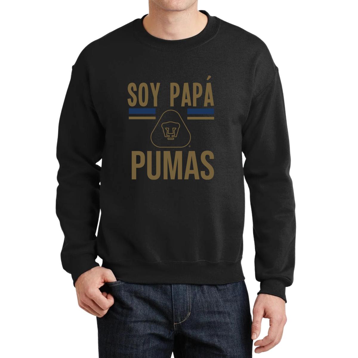 Sudadera Hombre Pumas UNAM Soy papá Pumas logo