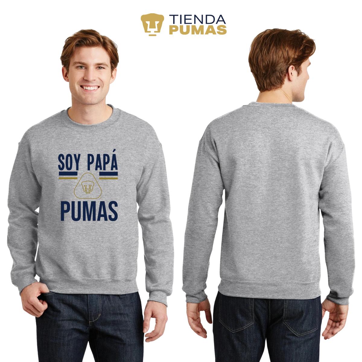 Sudadera Hombre Pumas UNAM Soy papá Pumas logo