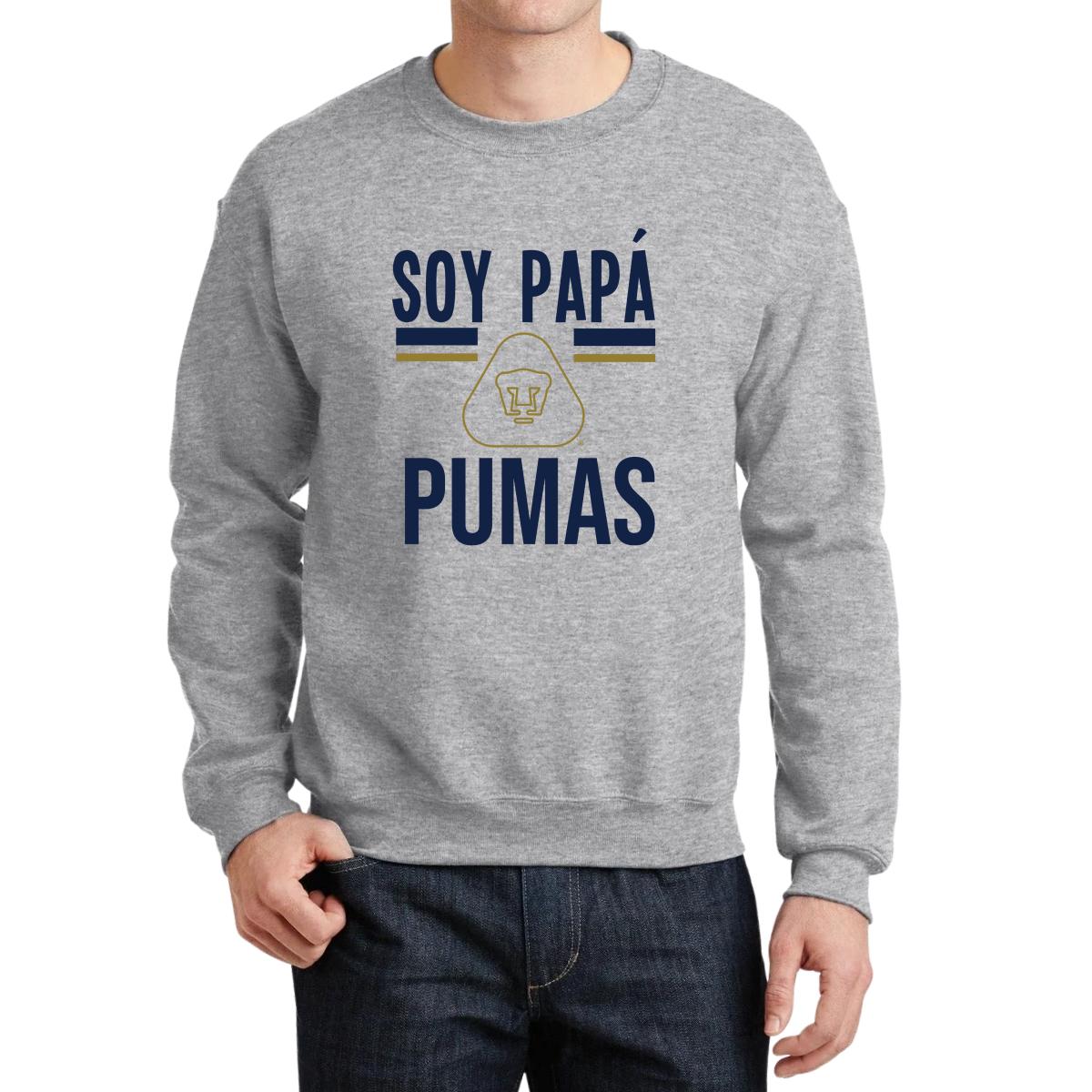 Sudadera Hombre Pumas UNAM Soy papá Pumas logo