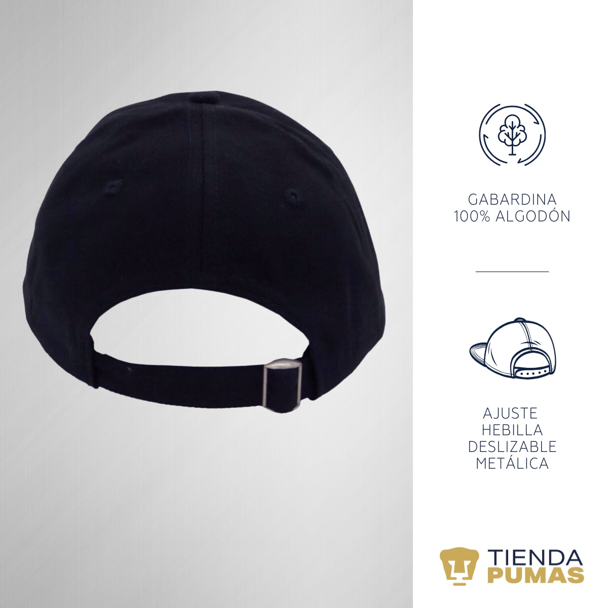Gorra Pumas UNAM Hombre Mujer Logo Oro Bordado