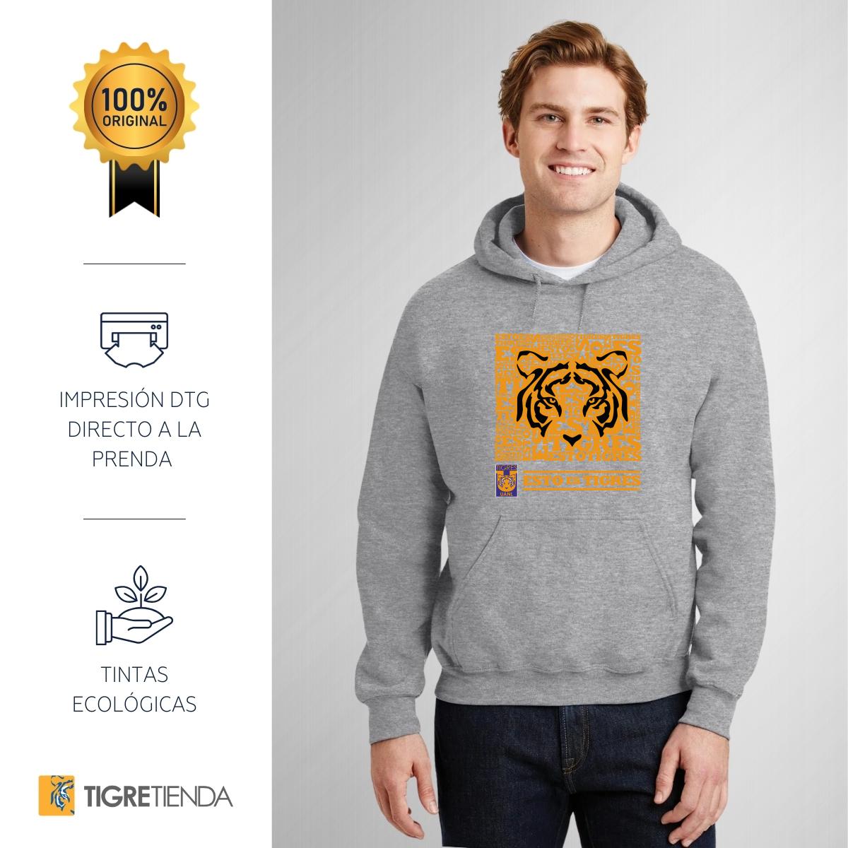 Sudadera Hombre Hoodies  Tigres UANL Esto es Tigres