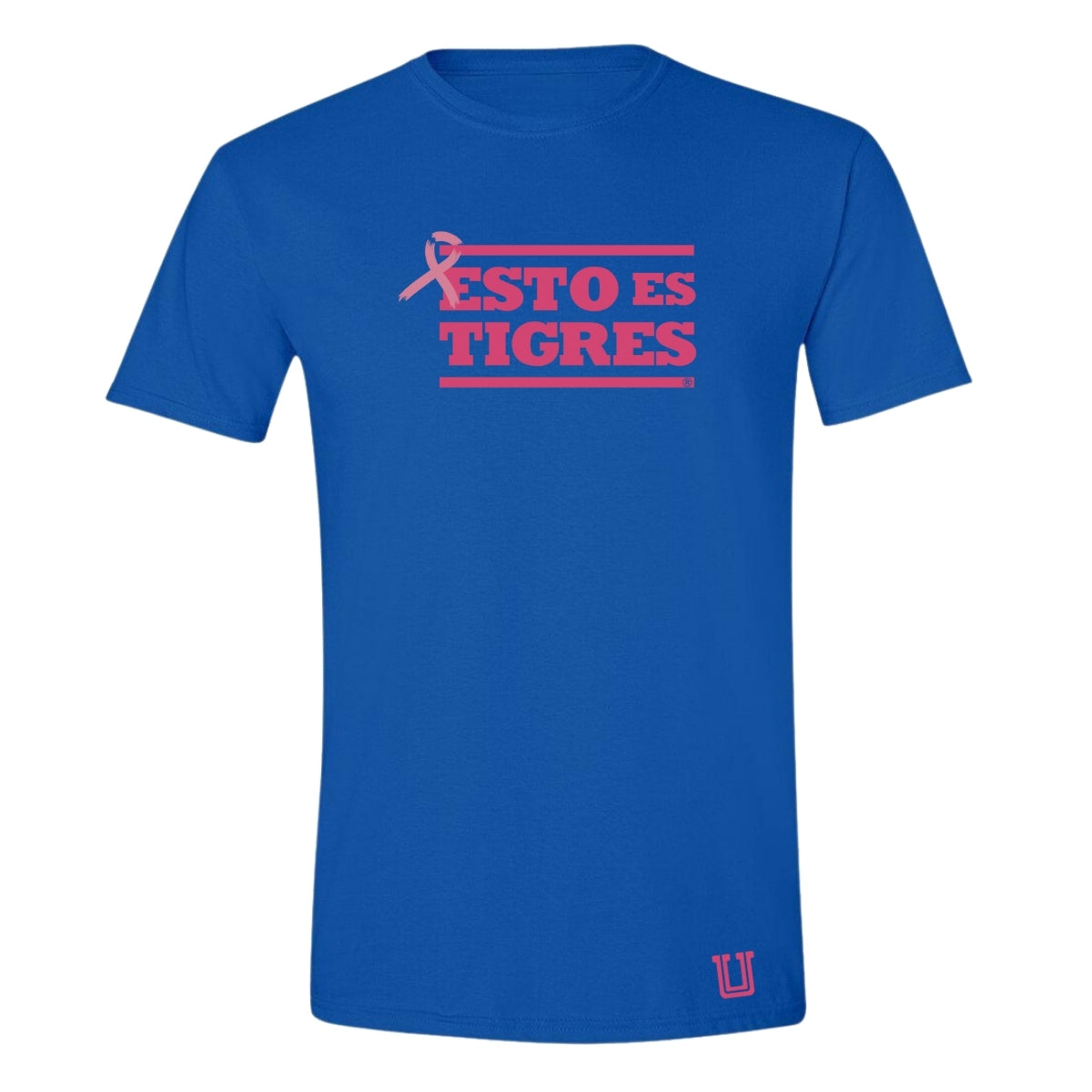 Playera Hombre Tigres UANL Rosa Cáncer Mama