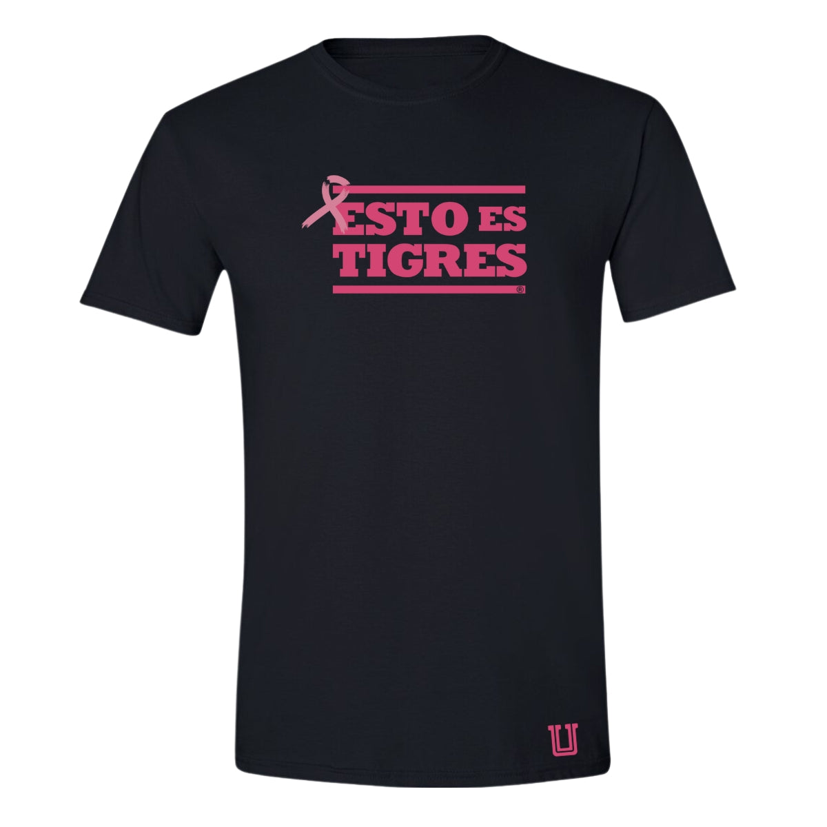 Playera Hombre Tigres UANL Rosa Cáncer Mama