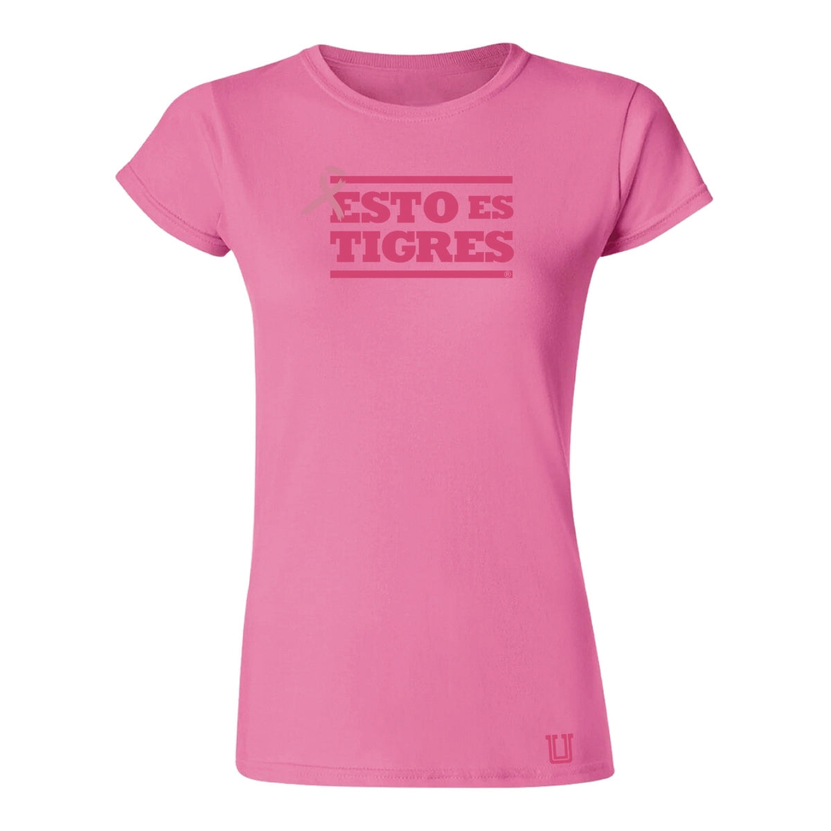 Playera Mujer Tigres UANL Rosa Cáncer Mama