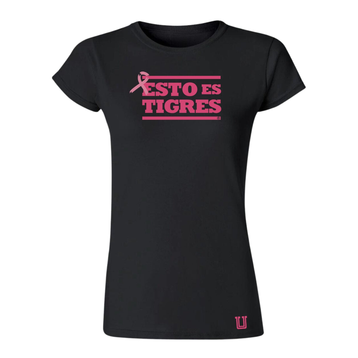 Playera Mujer Tigres UANL Rosa Cáncer Mama