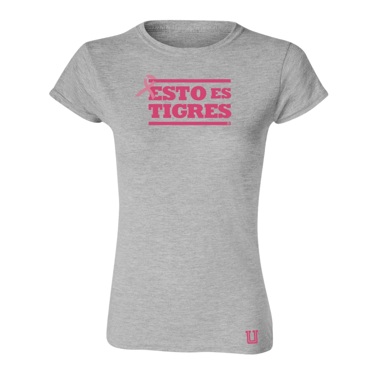 Playera Mujer Tigres UANL Rosa Cáncer Mama