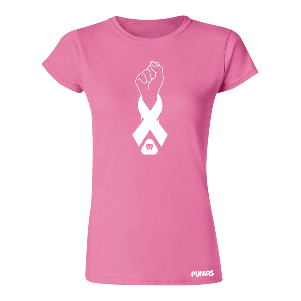 Playera Mujer Pumas UNAM Lucha Cáncer Mama