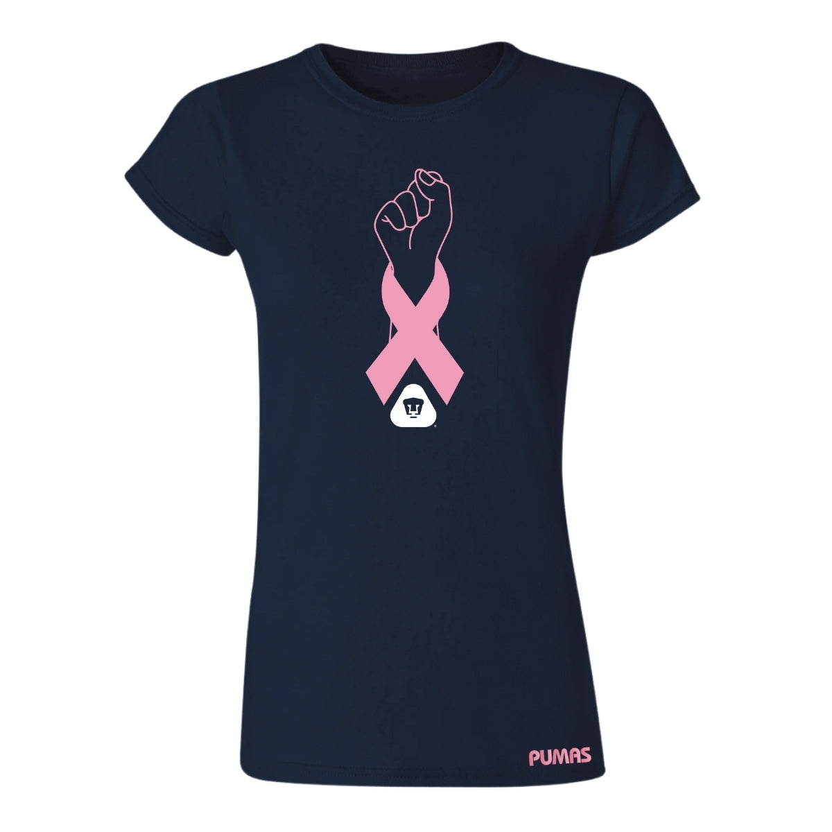 Playera Mujer Pumas UNAM Lucha Cáncer Mama