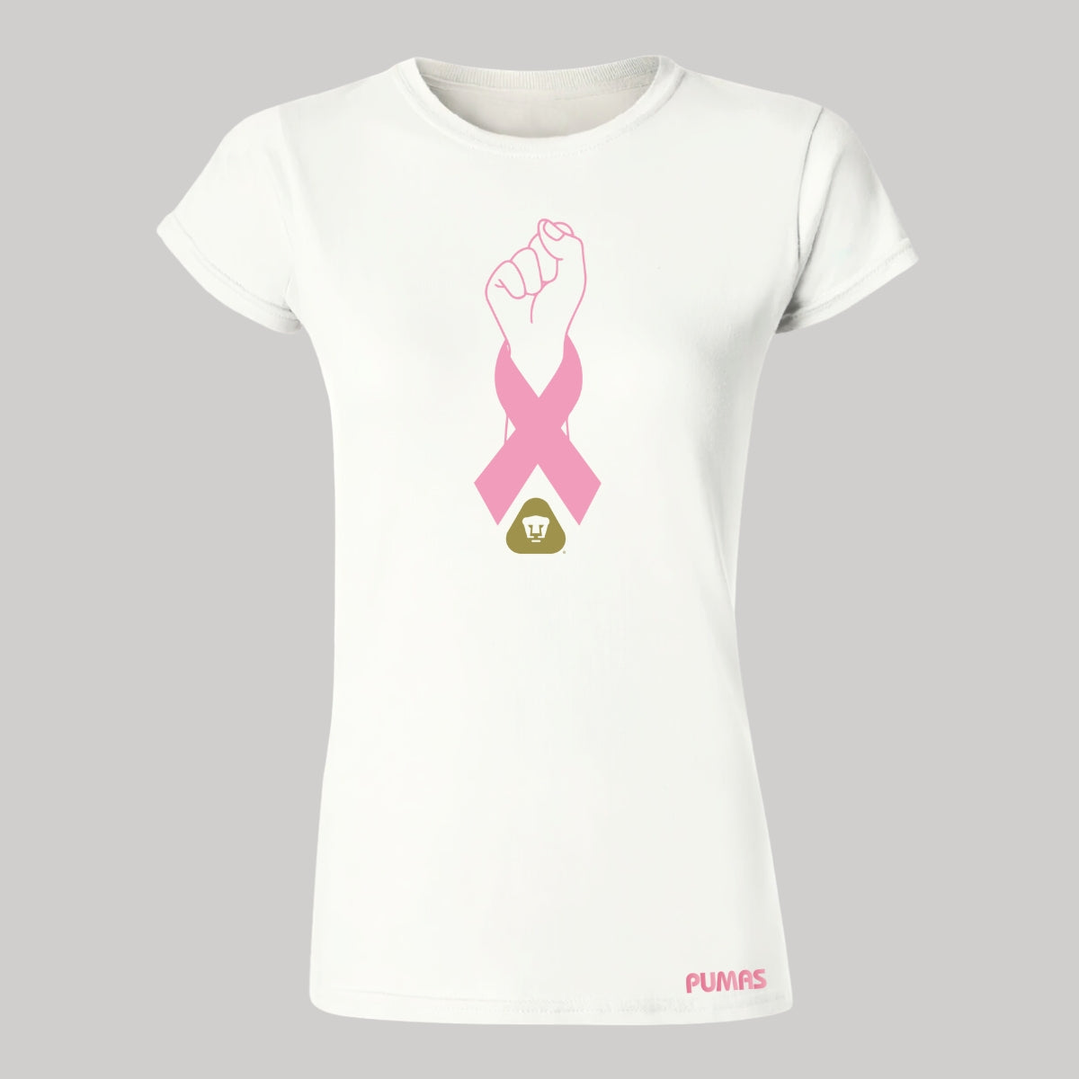 Playera Mujer Pumas UNAM Lucha Cáncer Mama