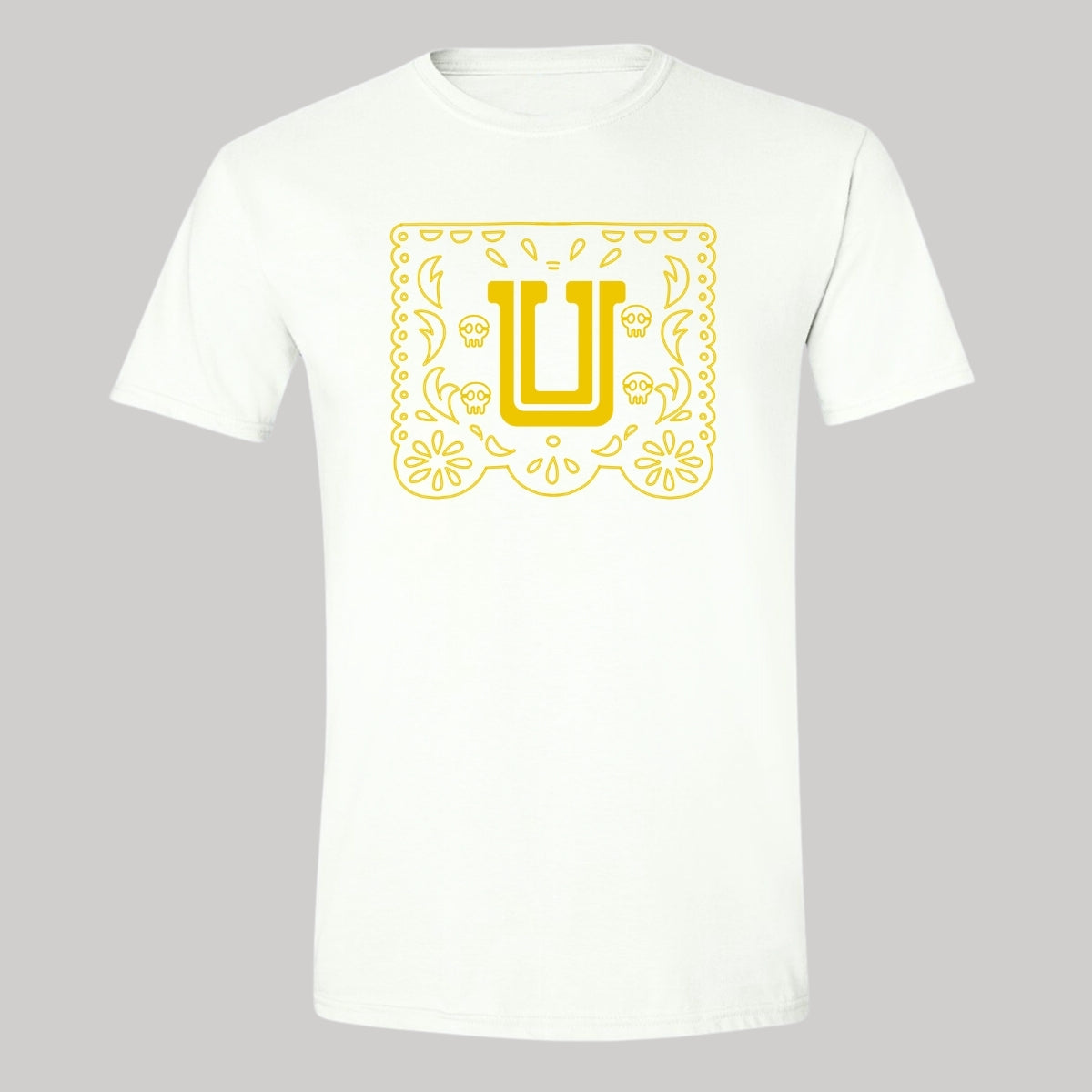 Playera Hombre Tigres UANL Día de Muertos Papel Picado