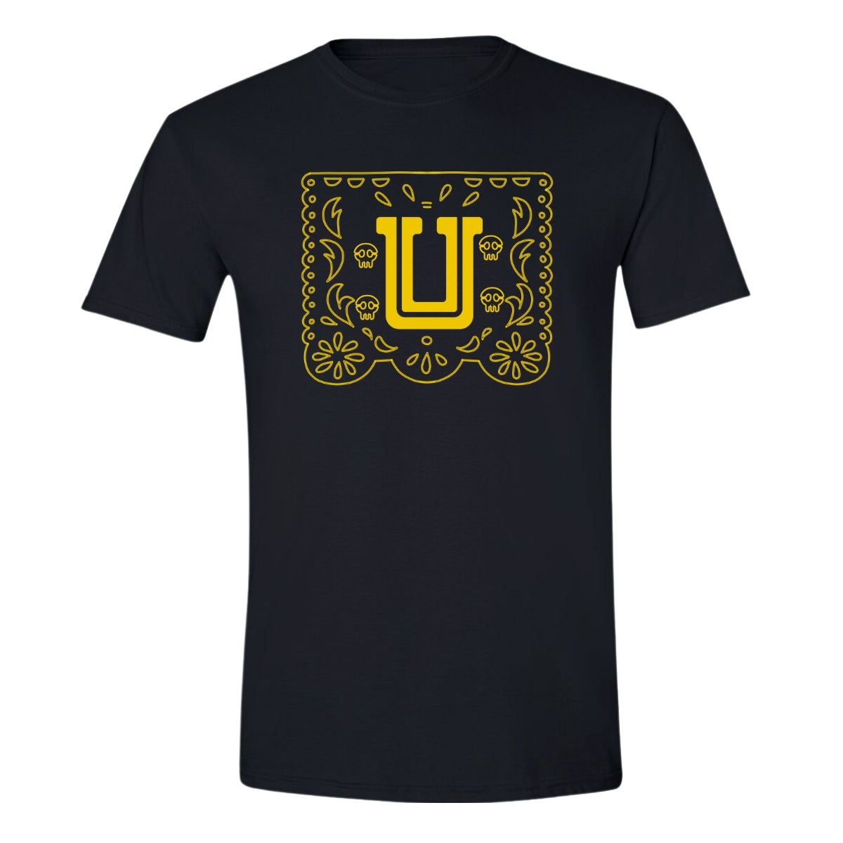 Playera Hombre Tigres UANL Día de Muertos Papel Picado