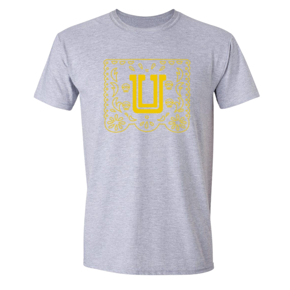 Playera Hombre Tigres UANL Día de Muertos Papel Picado