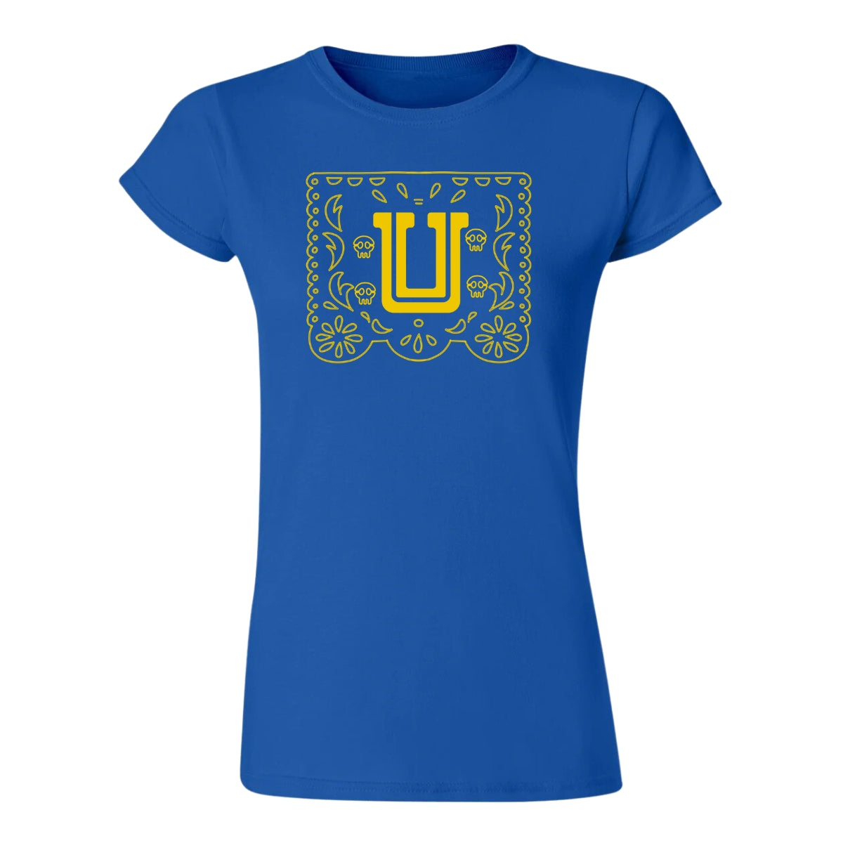 Playera Mujer Tigres UANL Día de Muertos Papel Picado