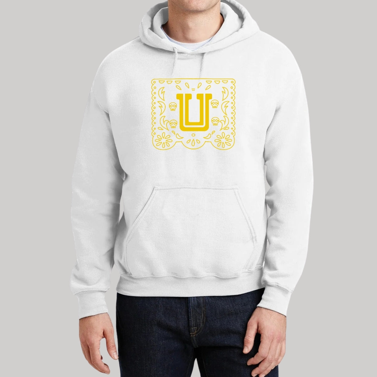 Sudadera para Hombre Hoodie Tigres UANL Papel Picado