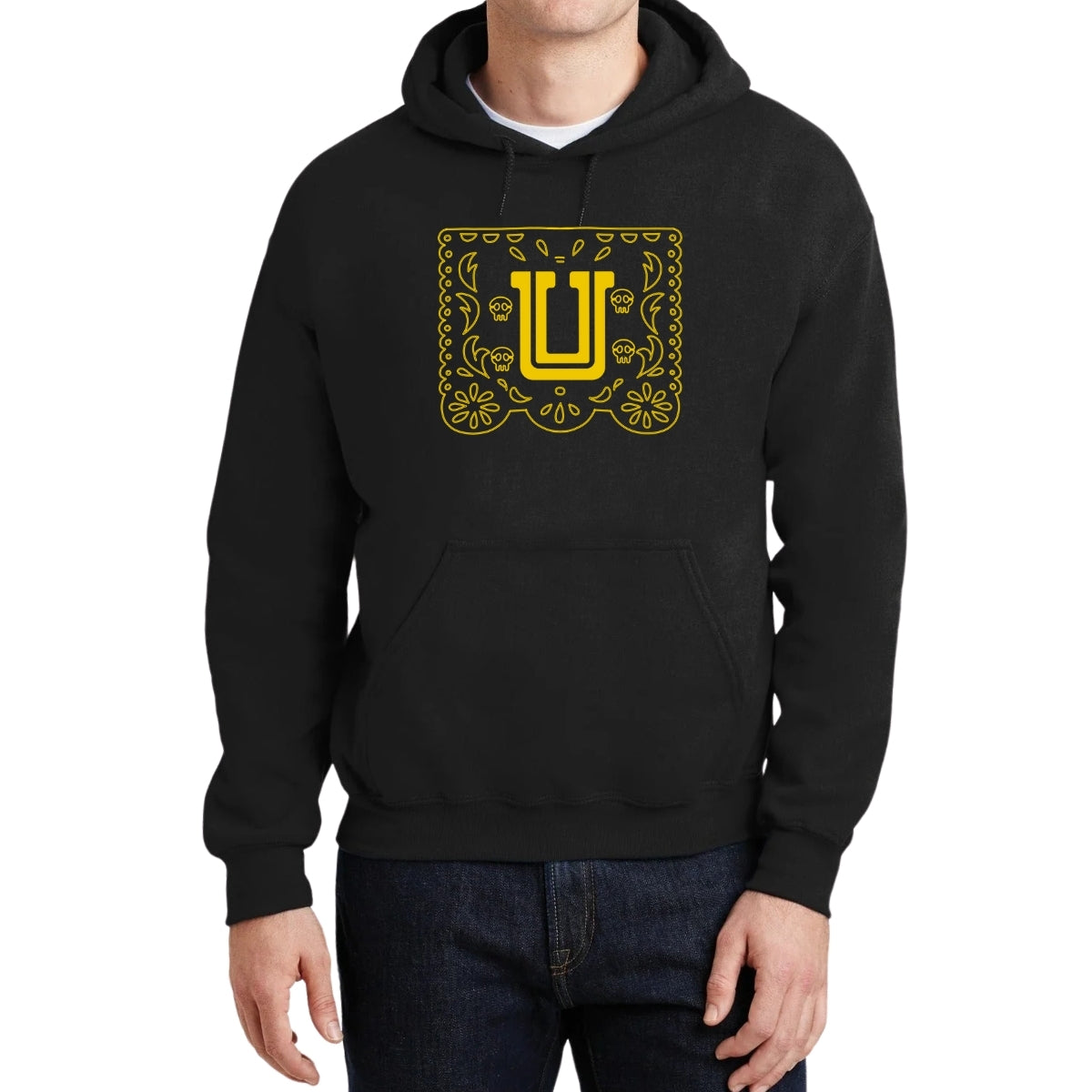 Sudadera para Hombre Hoodie Tigres UANL Papel Picado