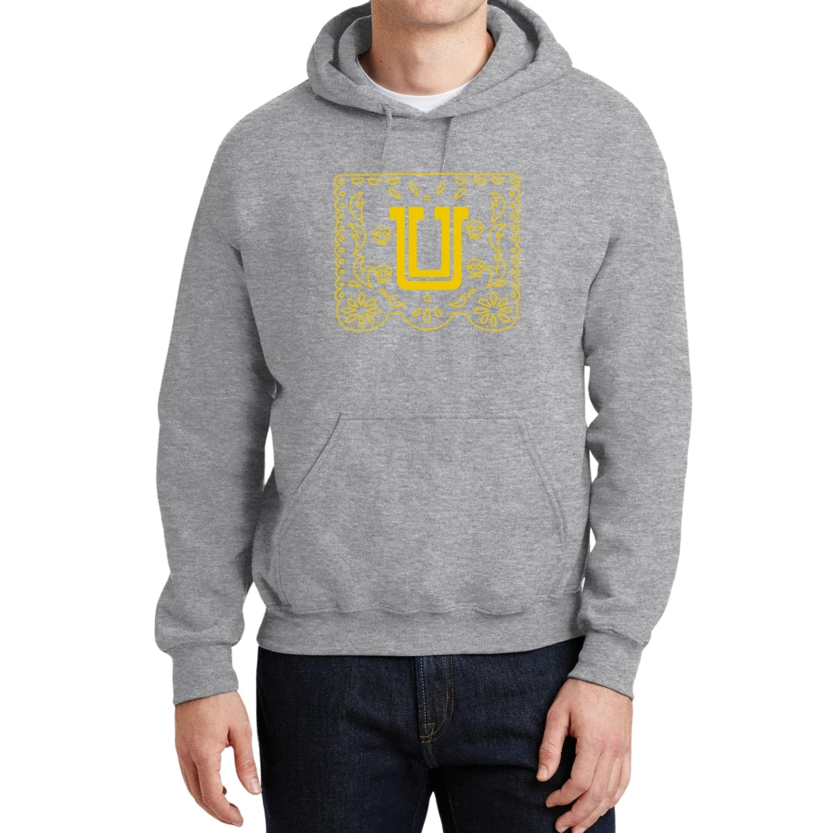 Sudadera para Hombre Hoodie Tigres UANL Papel Picado