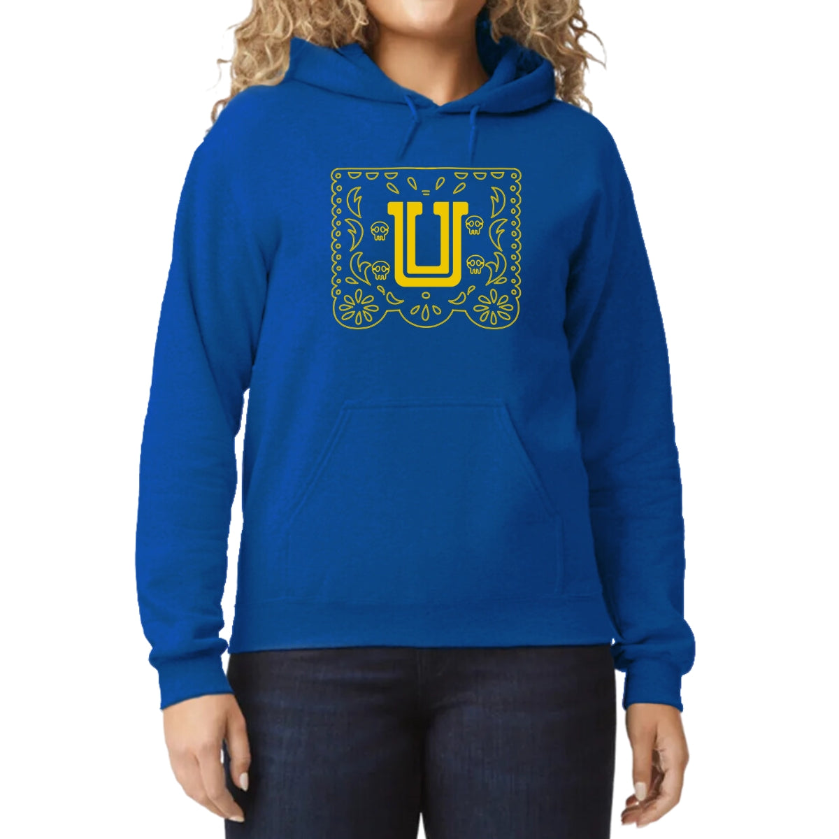 Sudadera para Mujer Hoodie Tigres UANL Papel Picado