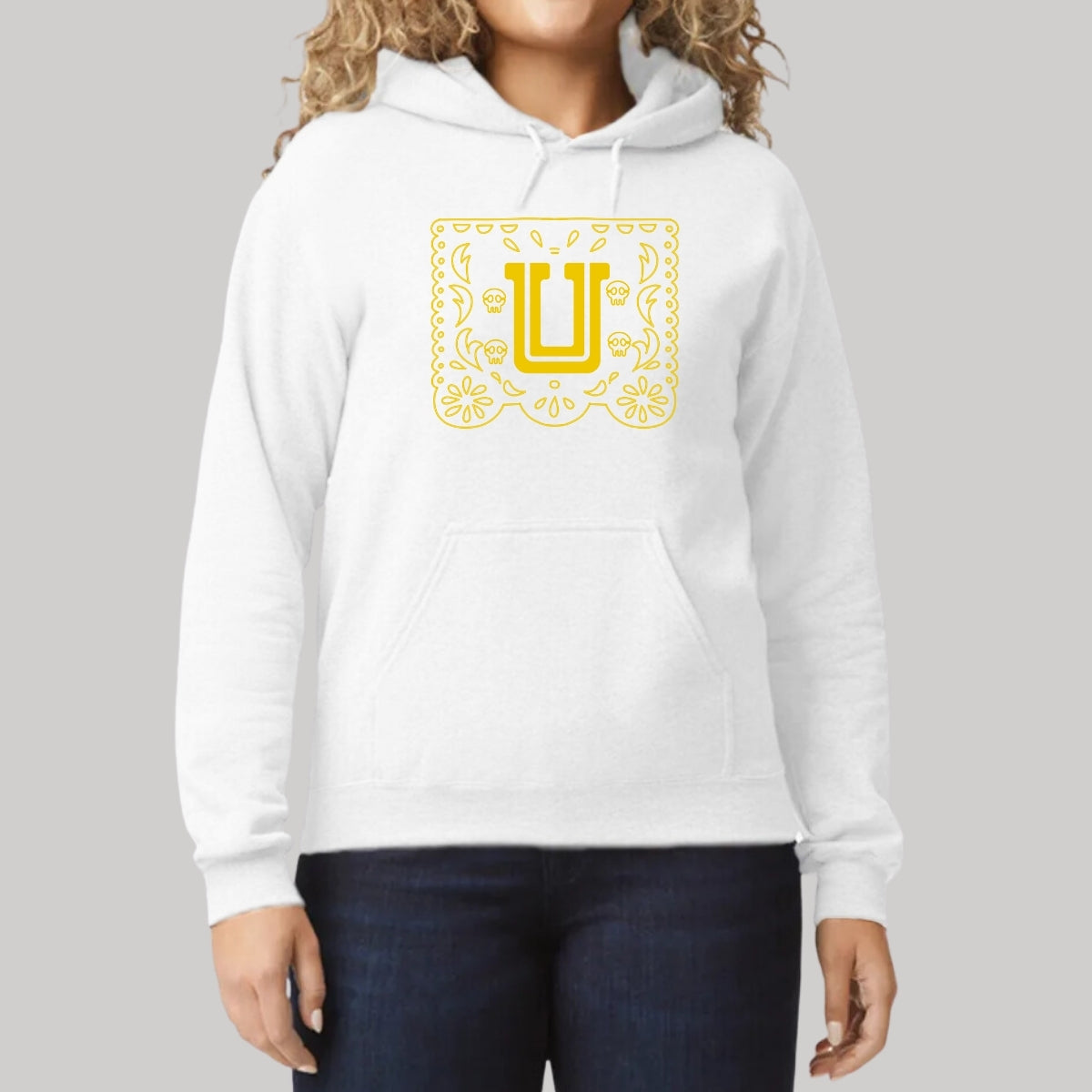 Sudadera para Mujer Hoodie Tigres UANL Papel Picado