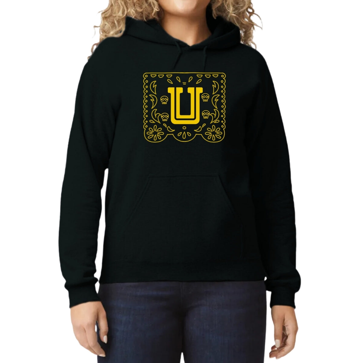 Sudadera para Mujer Hoodie Tigres UANL Papel Picado