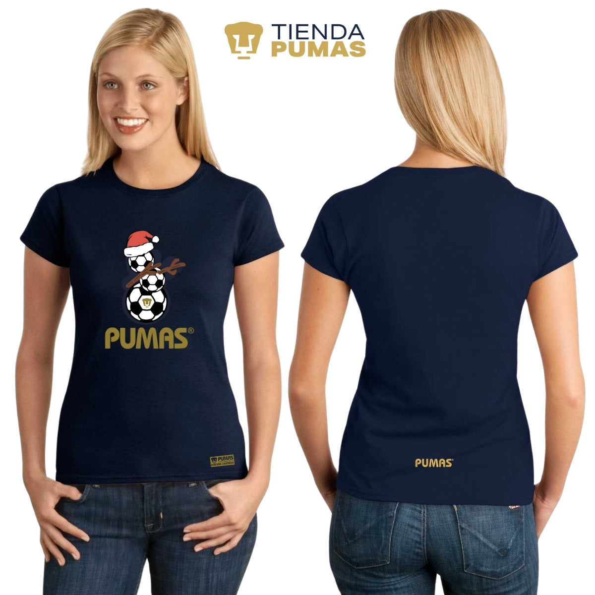 Playera Mujer Pumas UNAM Mono de nieve