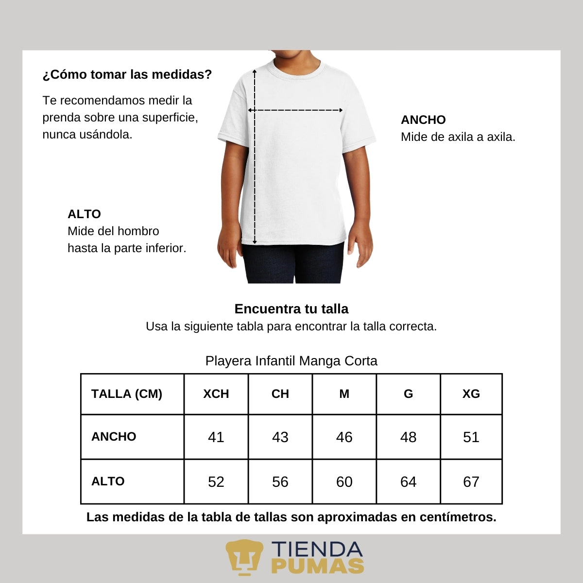 Playera Niños Pumas UNAM Cuádruple Pumas