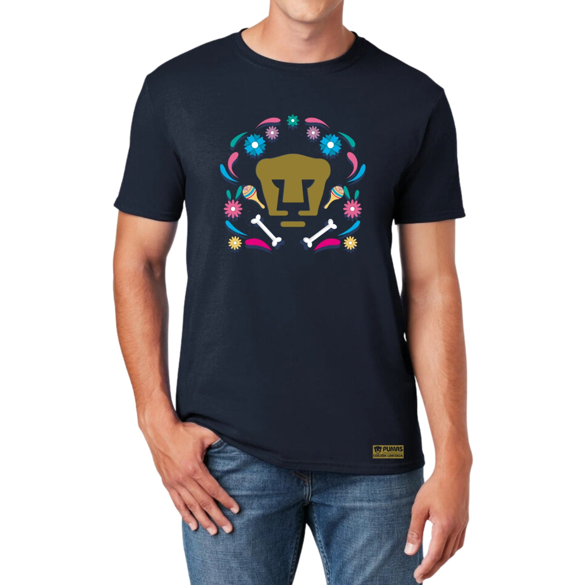 Playera Hombre Pumas UNAM Edición Especial Día de Muertos Festividad