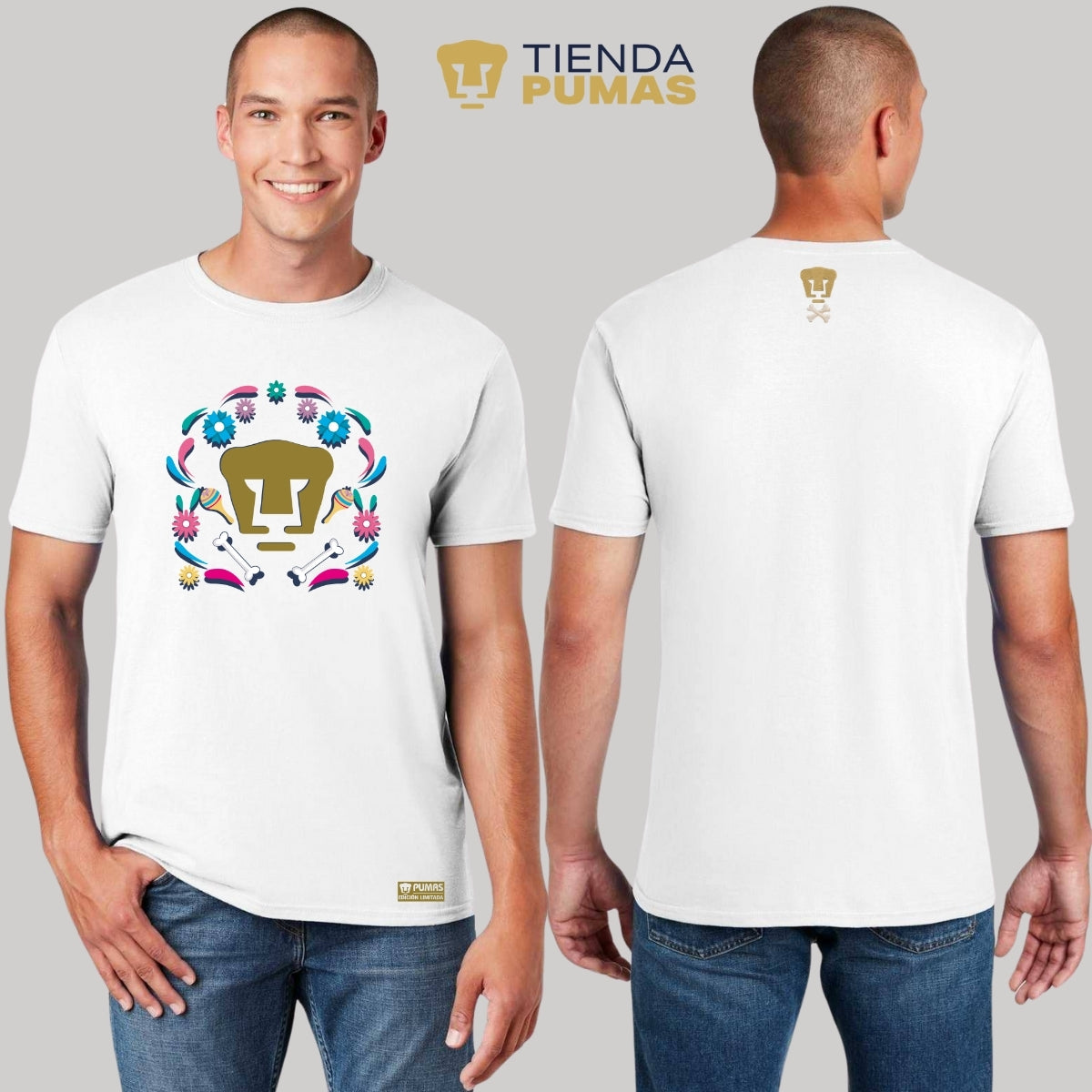 Playera Hombre Pumas UNAM Edición Especial Día de Muertos Festividad