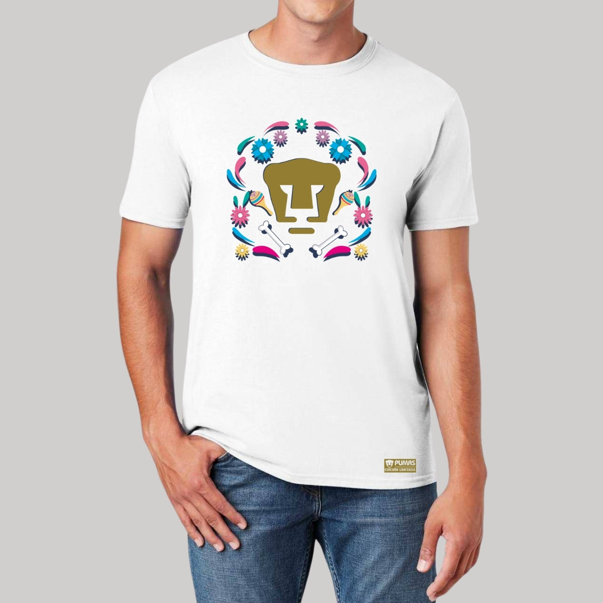 Playera Hombre Pumas UNAM Edición Especial Día de Muertos Festividad