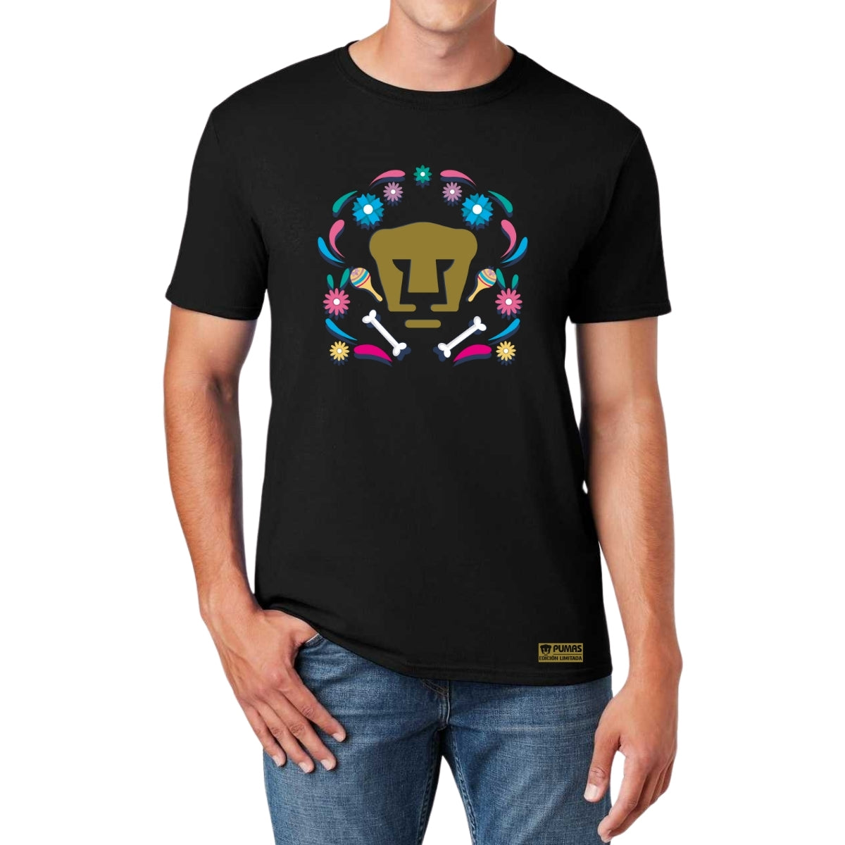 Playera Hombre Pumas UNAM Edición Especial Día de Muertos Festividad