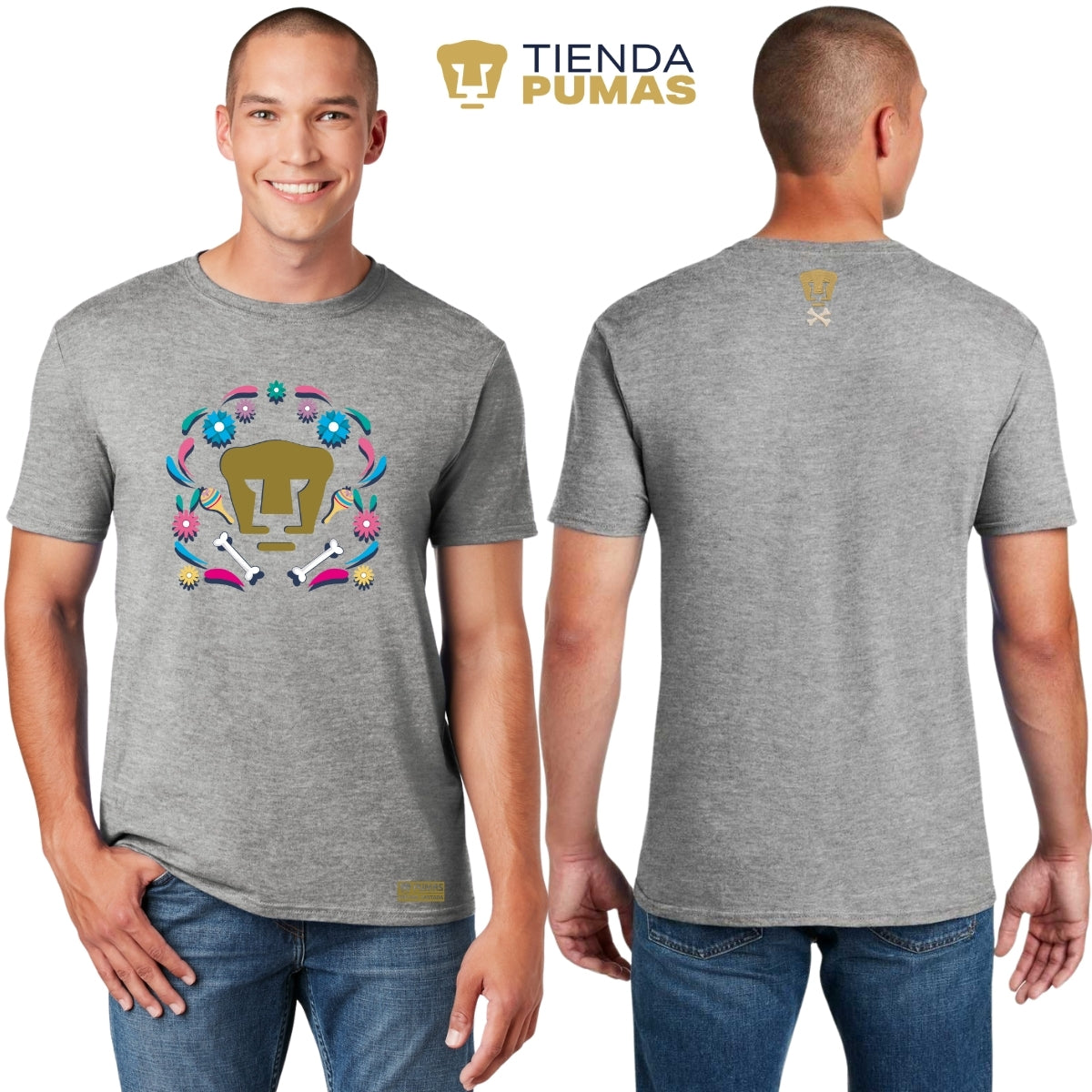 Playera Hombre Pumas UNAM Edición Especial Día de Muertos Festividad