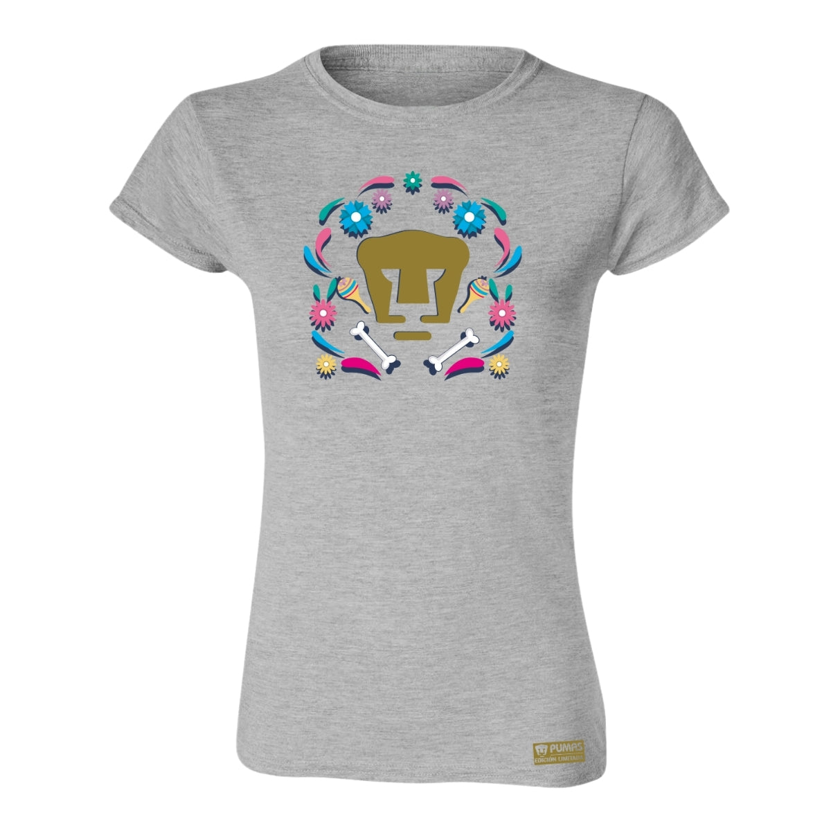 Playera Mexicana Mujer Pumas UNAM Edición Especial Día de Muertos Festividad