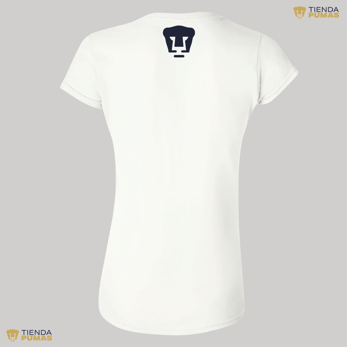 Playera Mexicana Mujer Pumas UNAM Blank Dorado Azul