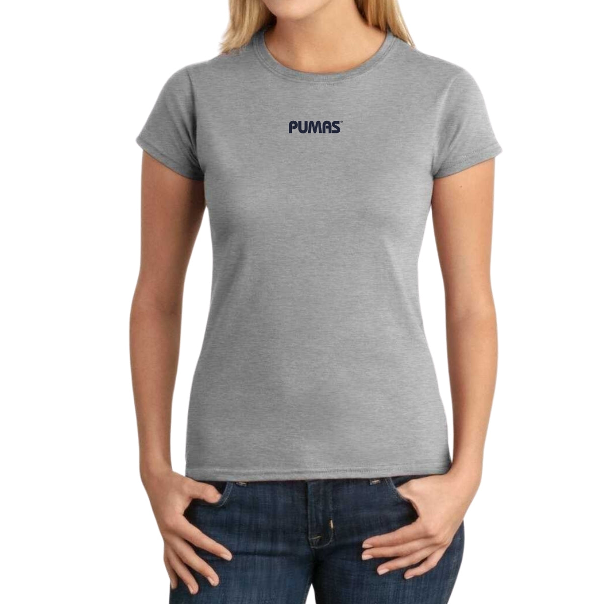 Playera Mexicana Mujer Pumas UNAM Blank Dorado Azul