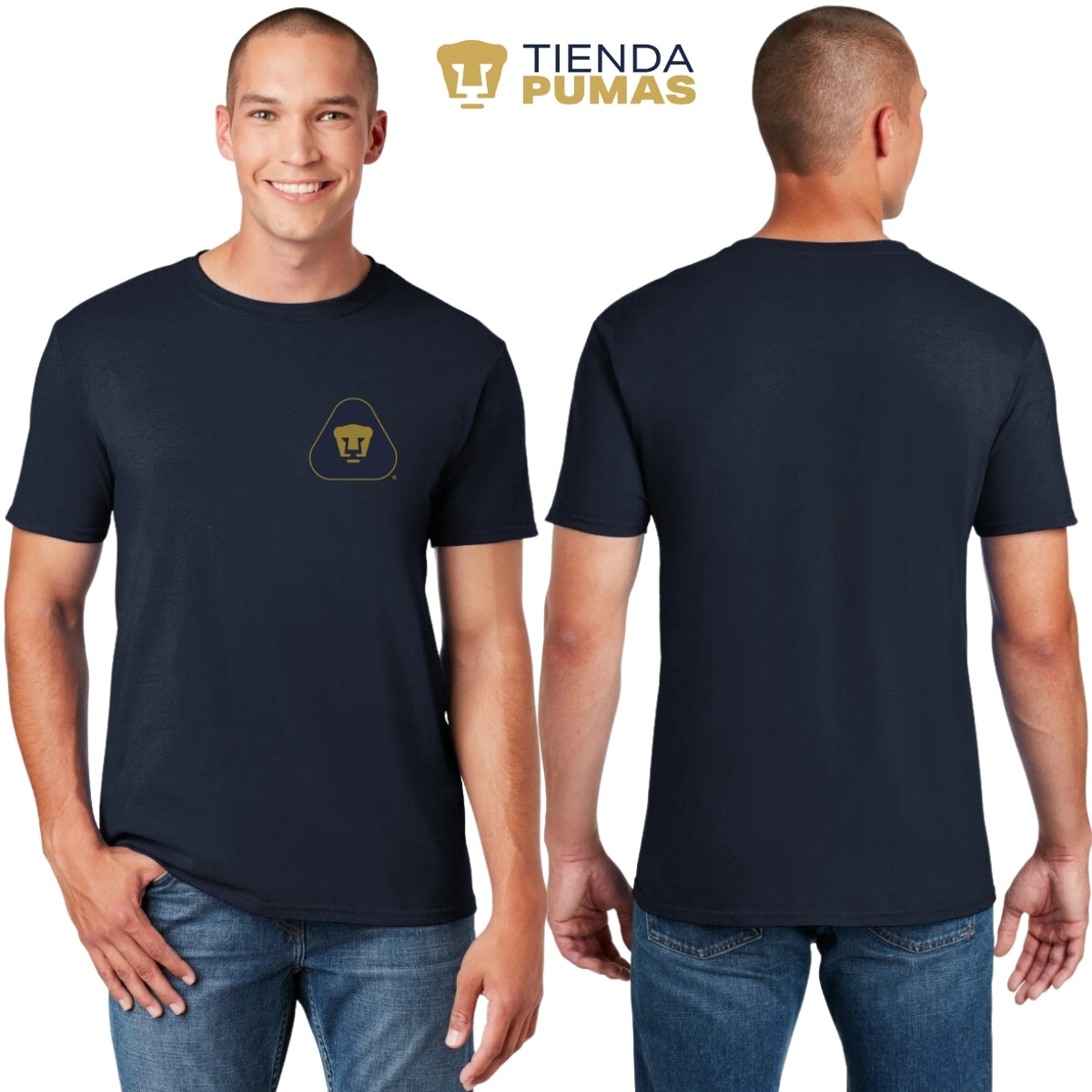 Playera Hombre Pumas UNAM Blank Triangular