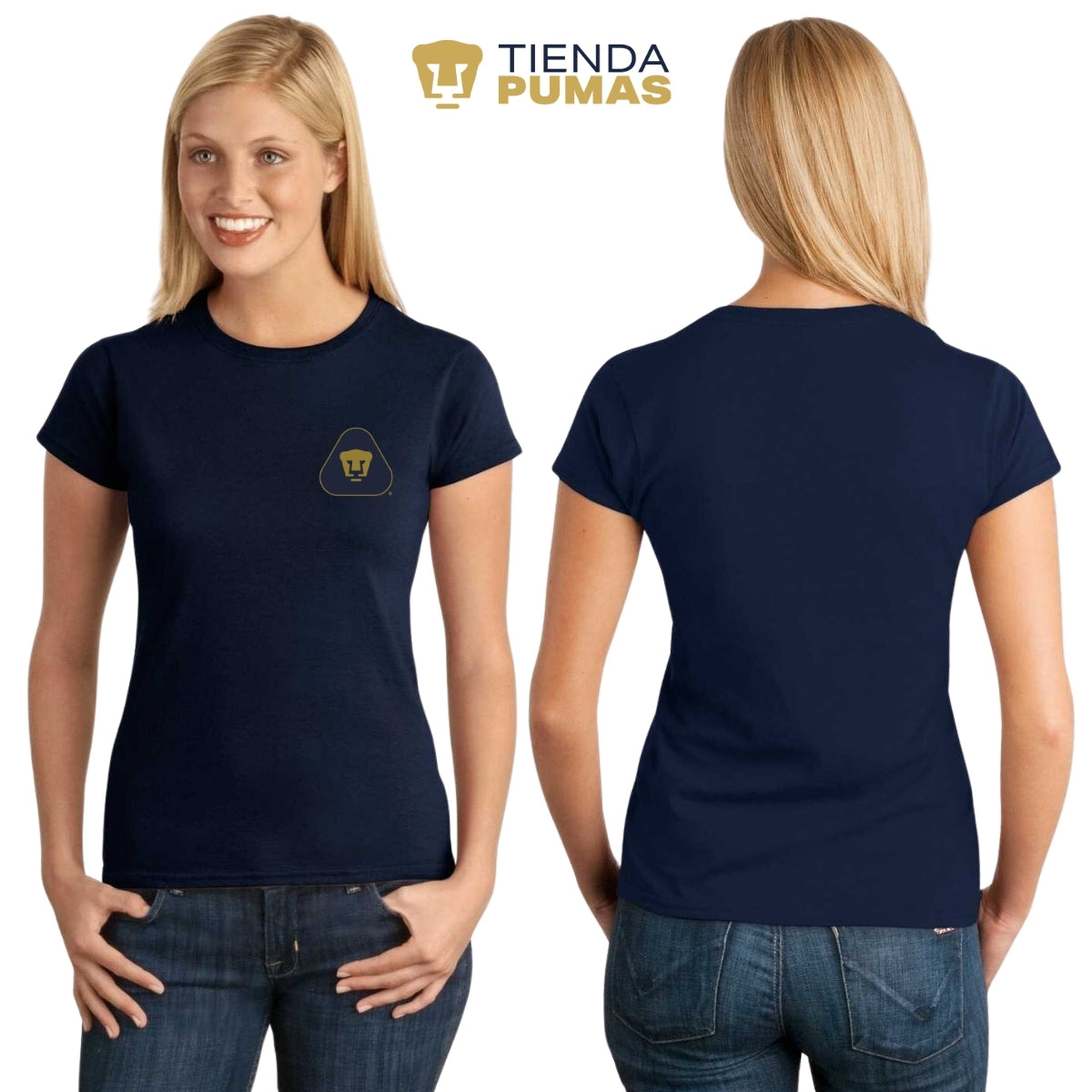 Playera Mujer Pumas UNAM Blank Triangular